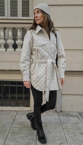 С чем носить пальто-рубашку: стильные образы с рубашкой-пальто – фото и видео